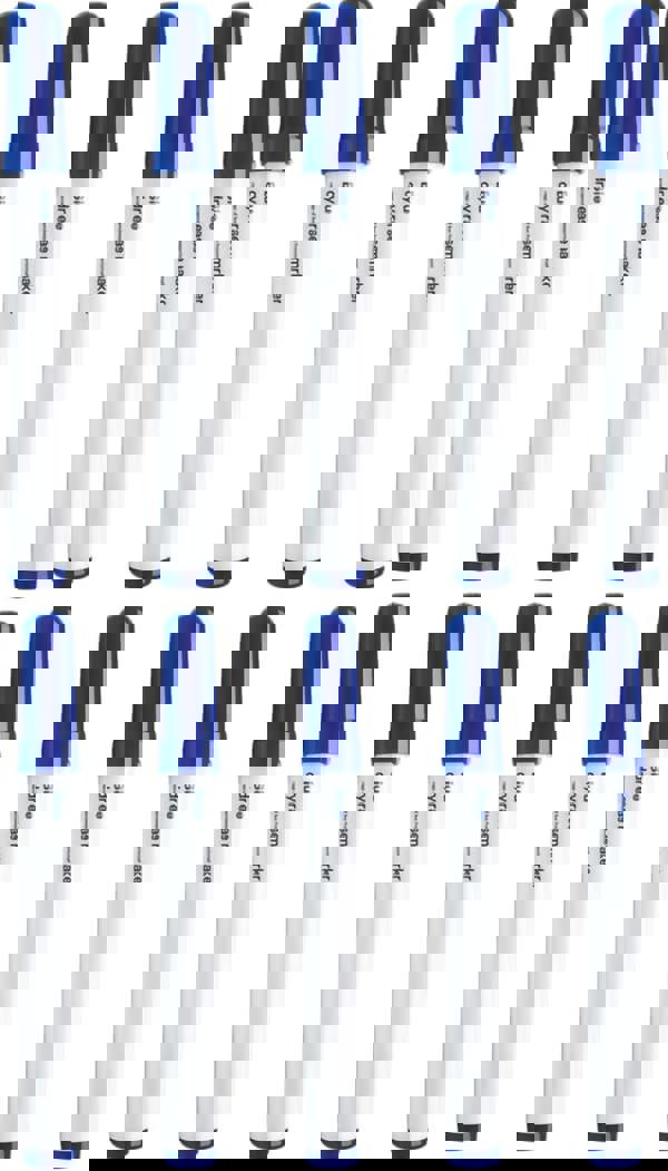 KAV Marker Pens for Office, Schools & Home - Non-Toxic Ink - All-in-One Design with Dry Wipe Eraser - Stylish Markers for Whiteboards, Notice Boards