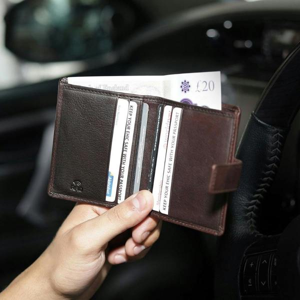 Leather Credit Card Holder – Aldo Tuscan 2217 Brown (6)