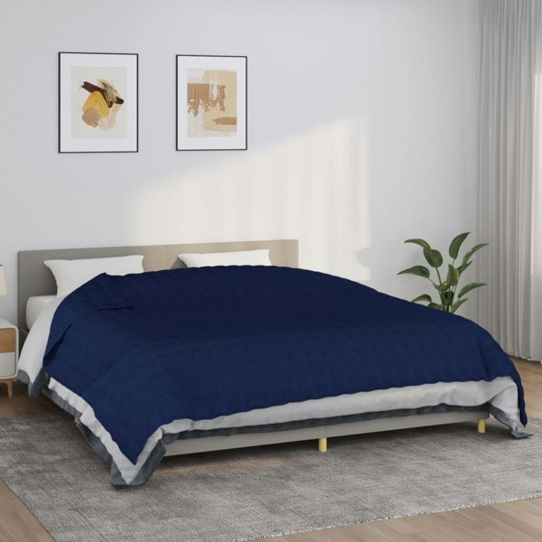 Berkfield Weighted Blanket Blue 220x260 cm 15 kg Fabric