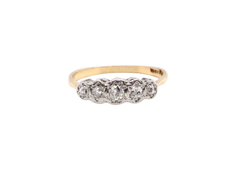 Vintage Tom A vintage five stone diamond ring