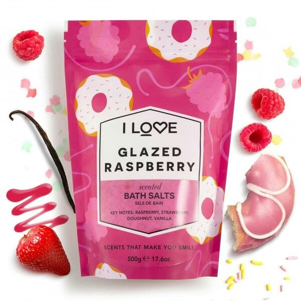 I LOVE Signature Glazed Raspberry Bath Salts, 500g
