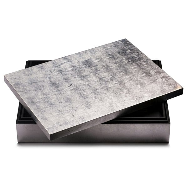 Grand Matbox Silver Leaf Silver - Posh Trading Company  - Interior furnishings london