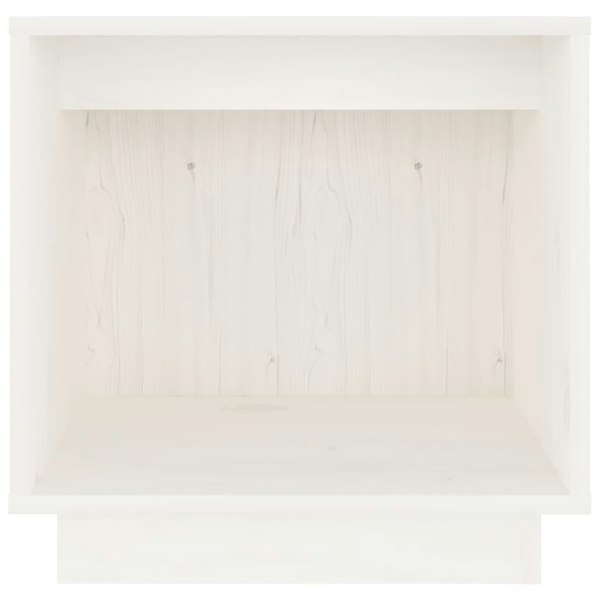 Berkfield Bedside Cabinet White 40x30x40 cm Solid Wood Pine