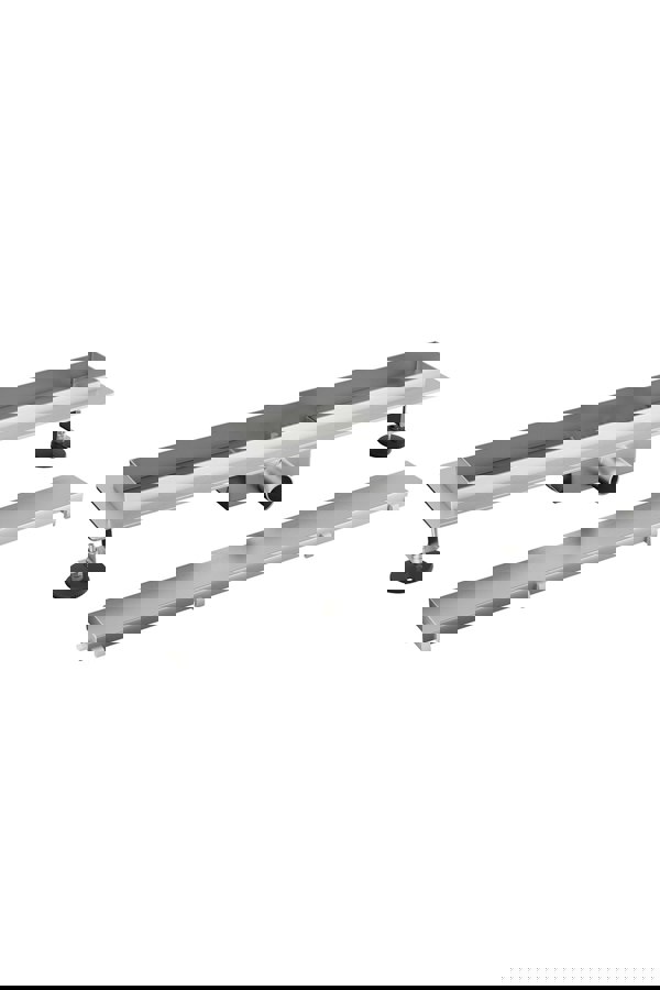 Living and Home 50cm Stainless Steel 2-in-1 Siphonic Linear Insert Shower Drain- Adjustable Height & Slope, Removable Cover, Filter & Siphon