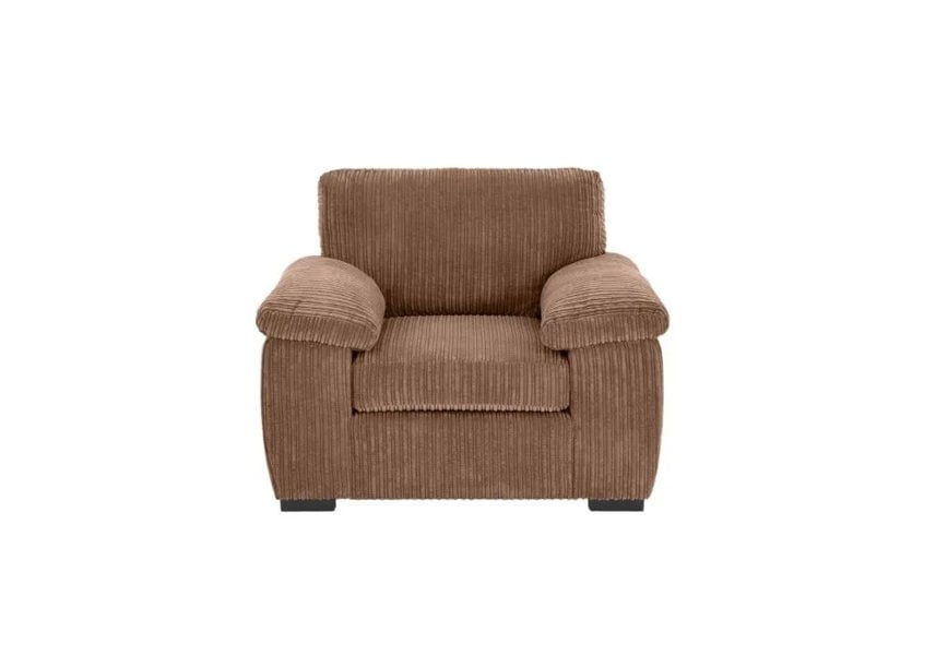 amalfi coffee jumbo cord armchair