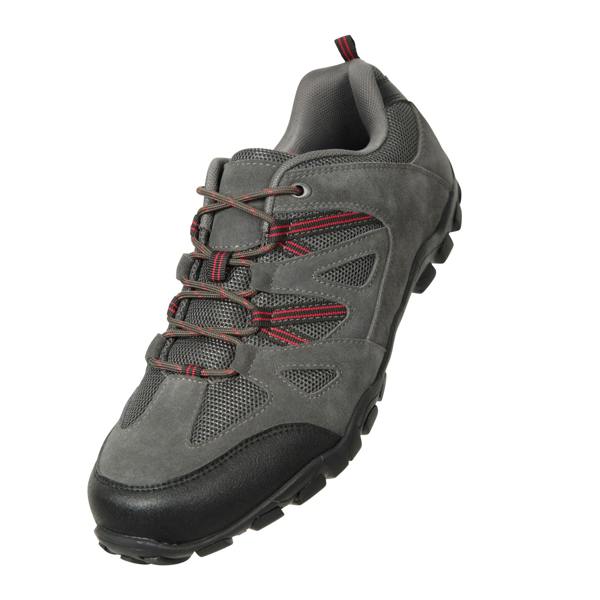 Mountain Warehouse Mens Outdoor III Suede Walking Shoes - Dark Grey - 