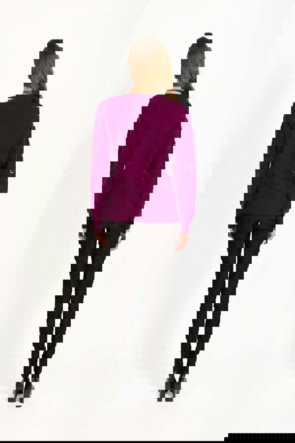 Flower Sequin Embellished Jumper