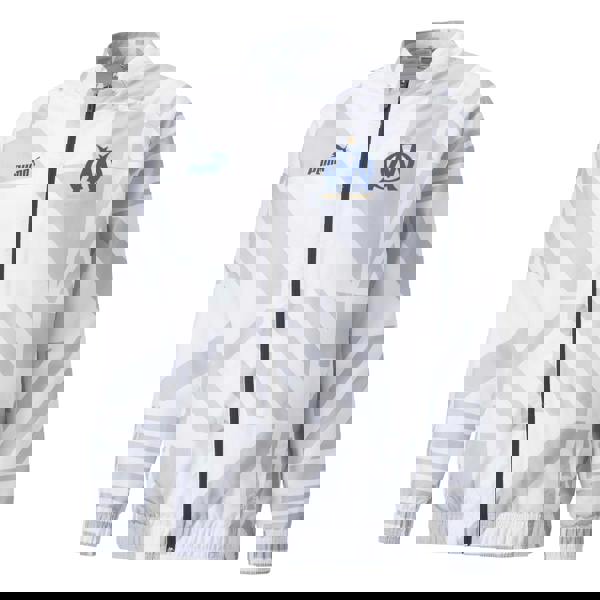 Puma Mens Prematch Olympique De Marseille FC Track Jacket - White - 