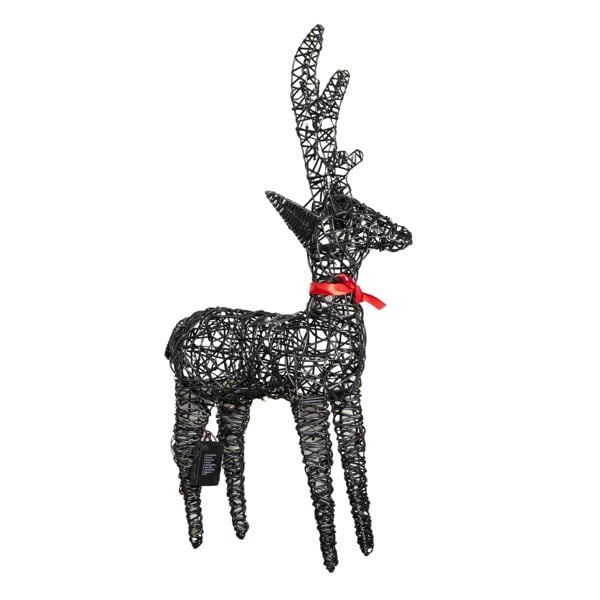 Samuel Alexander 90cm Battery Operated Light up Brown Christmas Reindeer with 100 Warm White LEDs