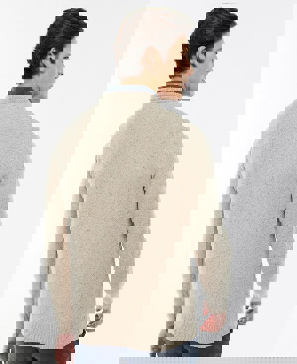 Barbour Tisbury Crew Neck Knitted Jumper - Stone