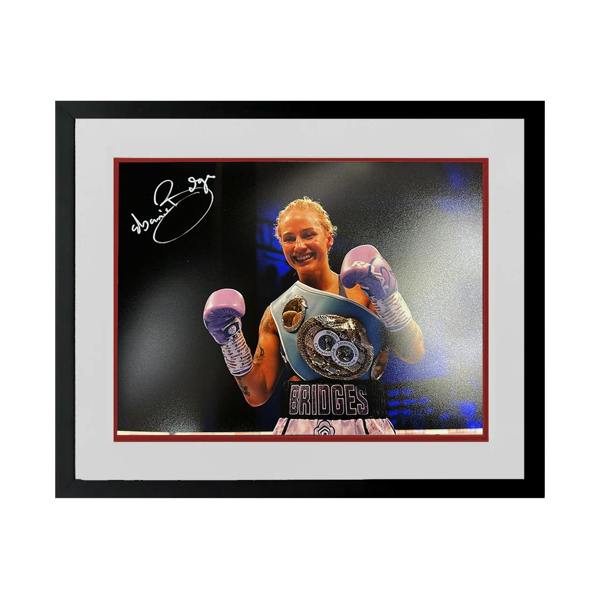 Ebanie Bridges Signed 16x12 Image Deluxe Mount Frame