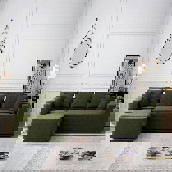 Weilai Concept Ortega Modular Sofa Bed, Three Seater Corner Sofa Bed, Boucle