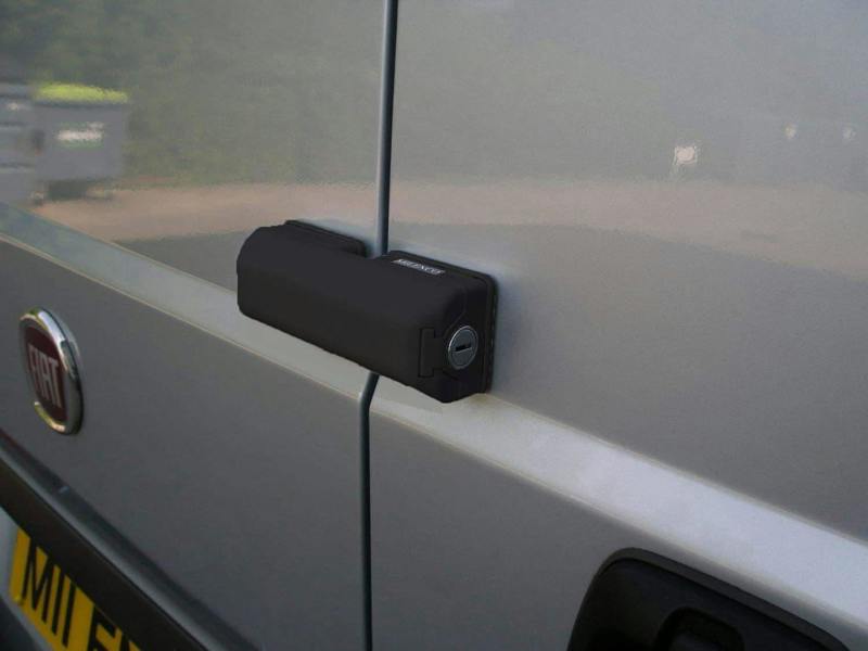 Milenco Van Locks Slide Barn Door High Security Black - Twin Pack