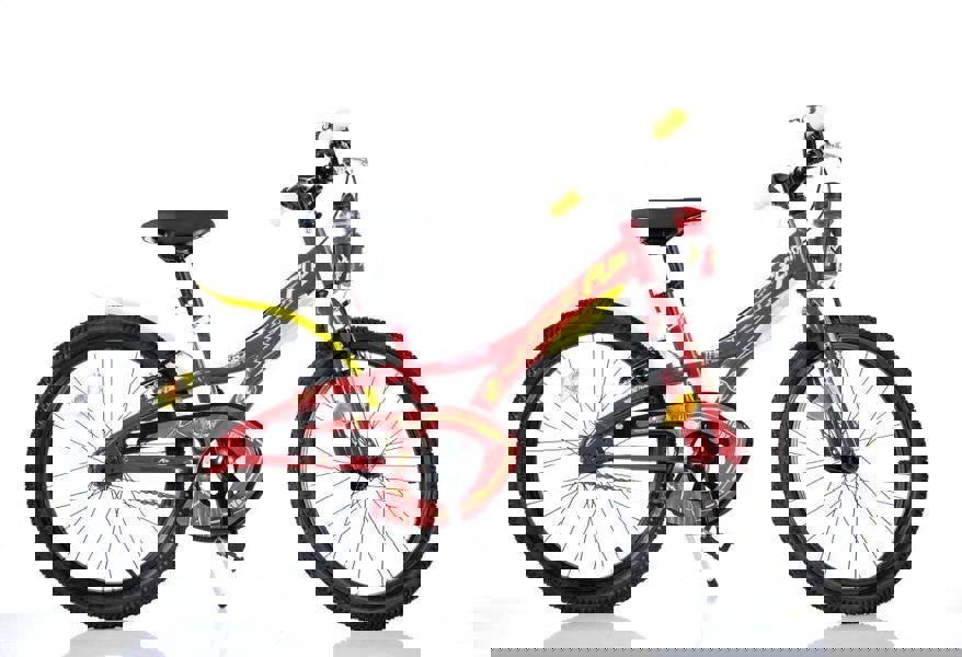 Dino Bikes Dino Flash Kids 20" Wheel Bike - Red/Yellow