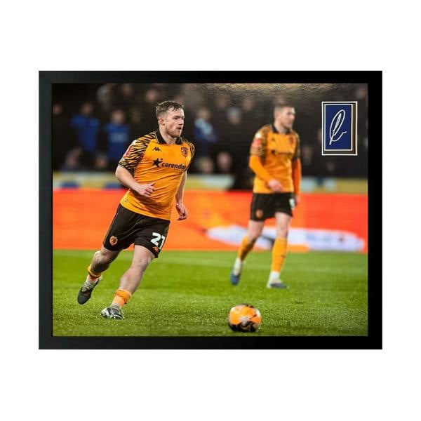 Joe Gelhardt Signed Hull City Cut Deluxe Mount Frame