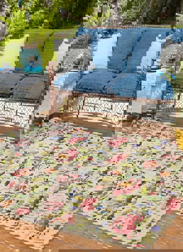 Tropicana Watercolour Meadow Rug – Indoor/Outdoor Rug