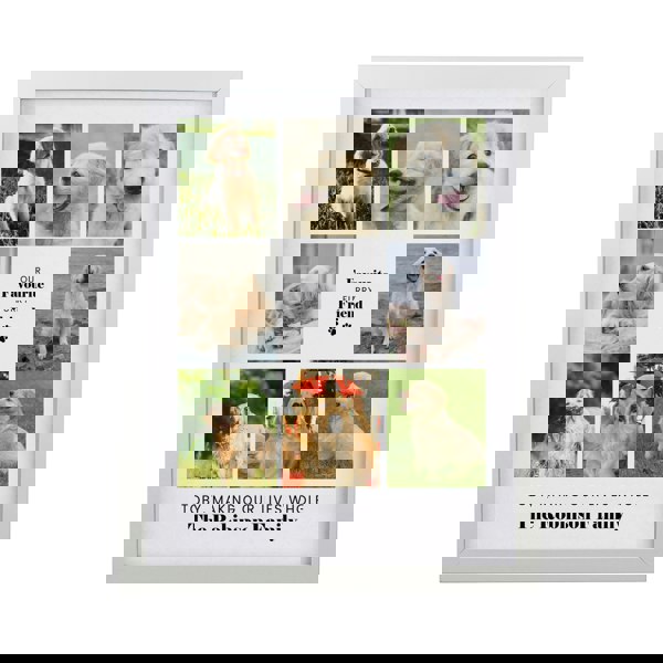 Personalised Memento Company Personalised Pet Multi Photo Upload White Framed Print