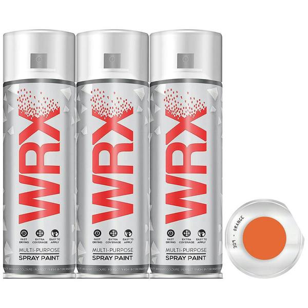 WRX 3X WRX Flat Orange Spray Paint 400ml
