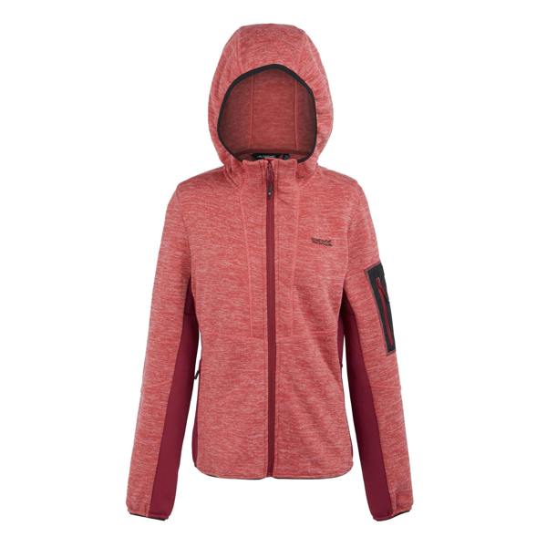 Regatta Womens/Ladies Kemilia Fleece Jacket - Mineral Red/Rumba Red - 