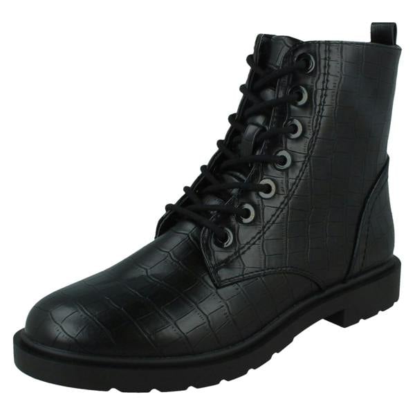 Spot On Ladies Spot On Casual Ankle Boots