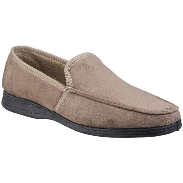 Fleet & Foster Mens Dakis Slip On Slipper - Beige