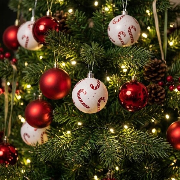 Garden Greatness Assorted Candy Cane Christmas Baubles