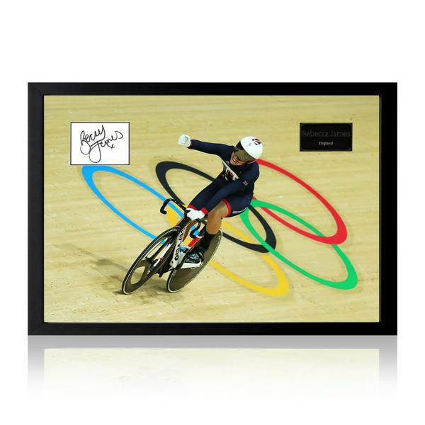 Rebecca James Signed Olympics Cut Iconic Frame