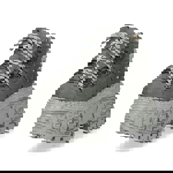 New Rock M-106WALL-C63 Grey Leather Urban Gothic Ankle Boots