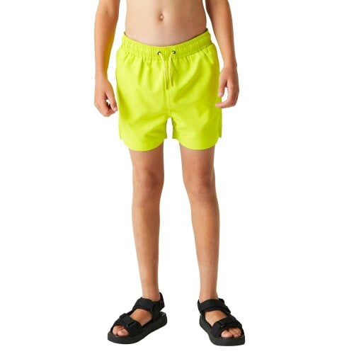 Regatta Kids Skander III Plain Swim Shorts - Citron Lime