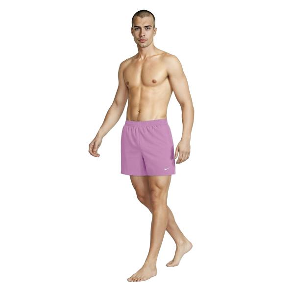 Nike Mens Embroidered Logo Regular Swim Shorts - Magenta - 