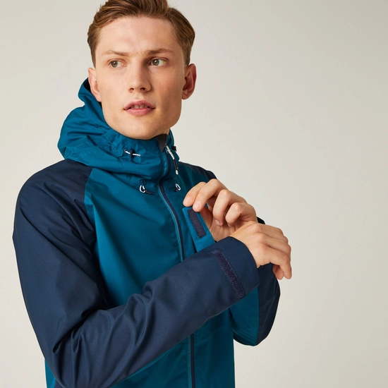 Regatta Mens Britedale Waterproof Jacket - Moroccan Blue/Navy