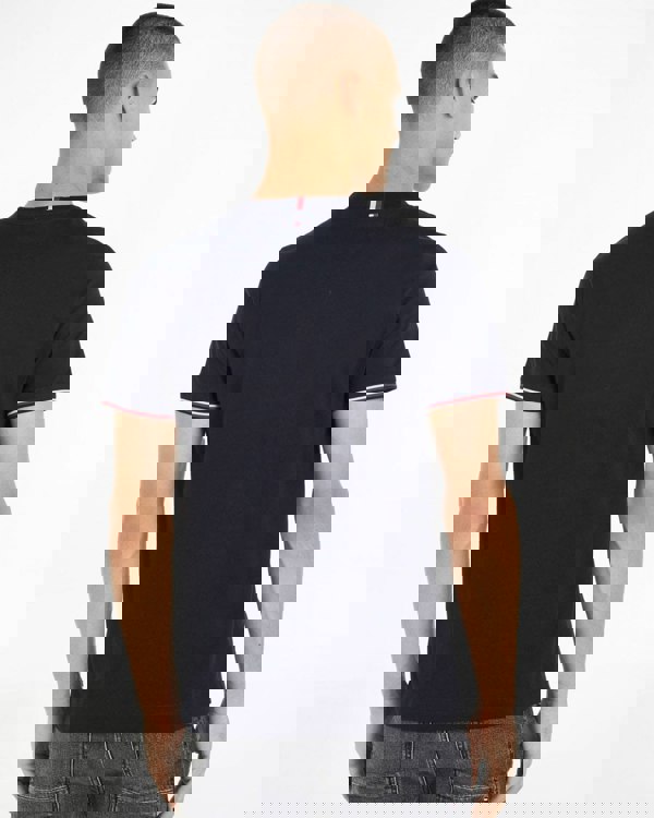 Tommy Hilfiger Tommy Logo Tipped Mens T-Shirt - Desert Sky