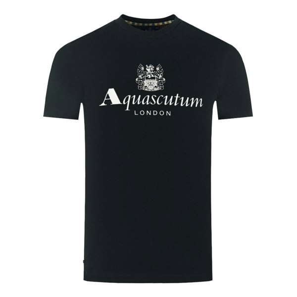 Aquascutum London Aldis Brand Logo T-Shirt - Black