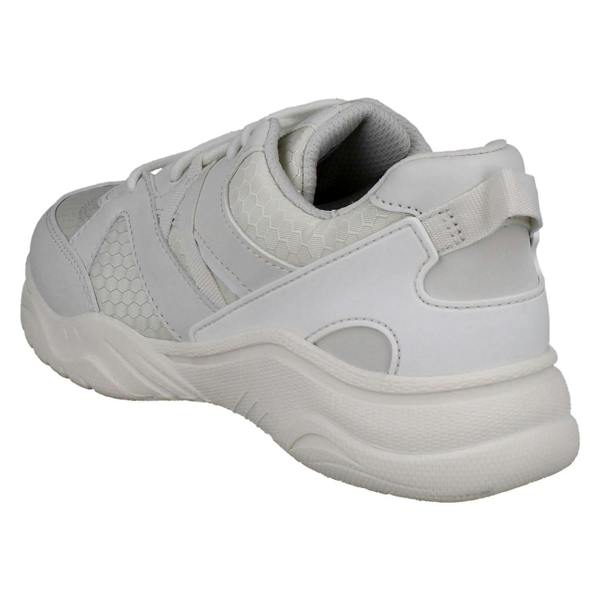 Clarks Kids Clarks Lace Up Sports Trainers Feather Pace O