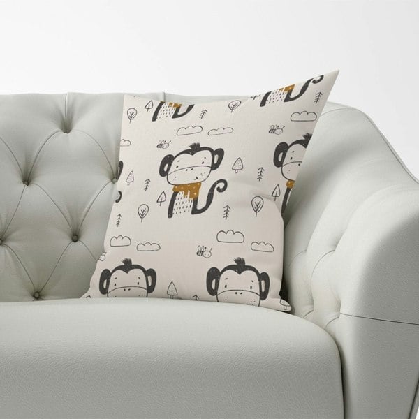 Warren Reed Monkey Forest Cushions