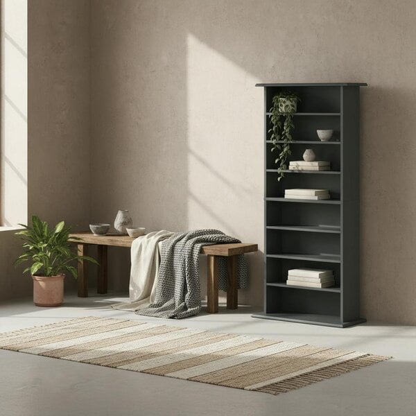 Wyld Haus Wood Grey CD Storage Unit With 360 Disc Capacity
