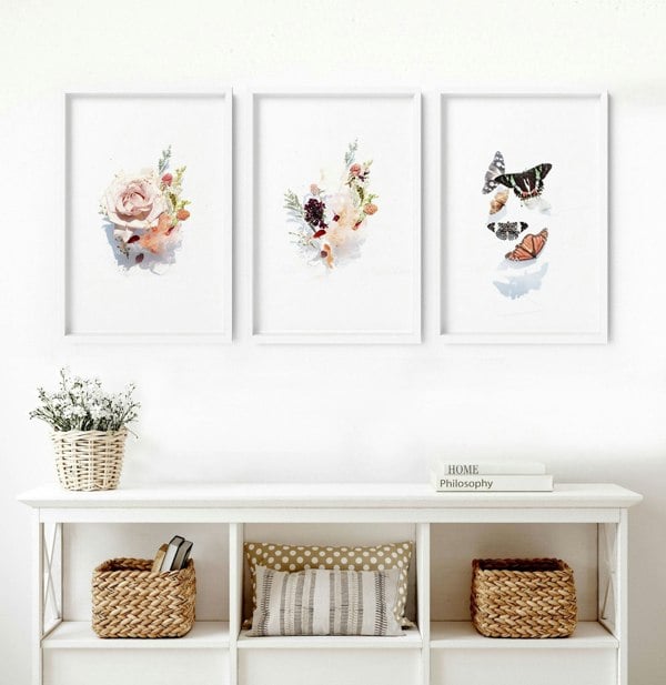 Art for a living room | set of 3 wall art prints