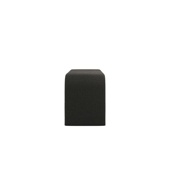 Wyld Haus Palermo Minimalist Curved Black Upholstered Hallway Bench
