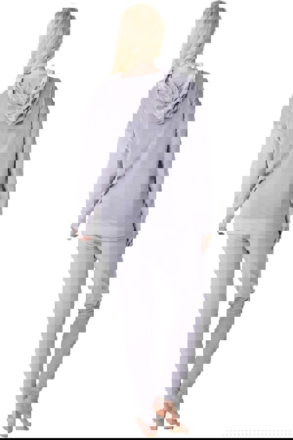 Camille Grey Supersoft Velour Loungewear Pyjama Set