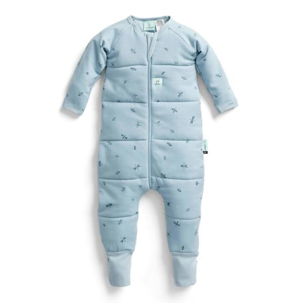 ergoPouch - Organic Winter Long Sleeved Sleep Onesie - Dragonflies - 3.5 TOG