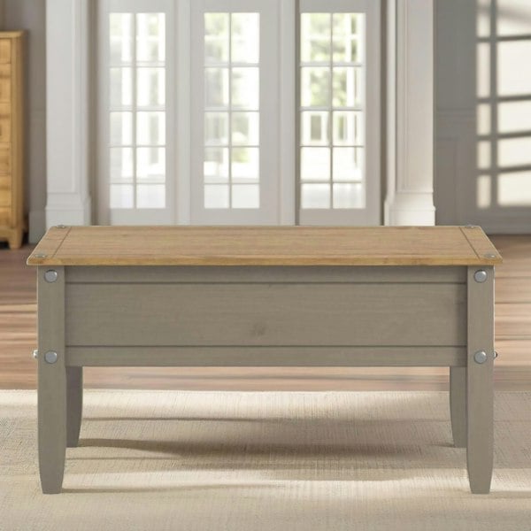 Rafaelo Mobilia Wooden Coffee Table Two Tone Grey