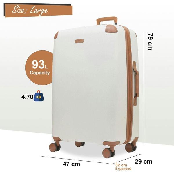 Rock Luggage Carnaby Hard Shell Classic Suitcase Set