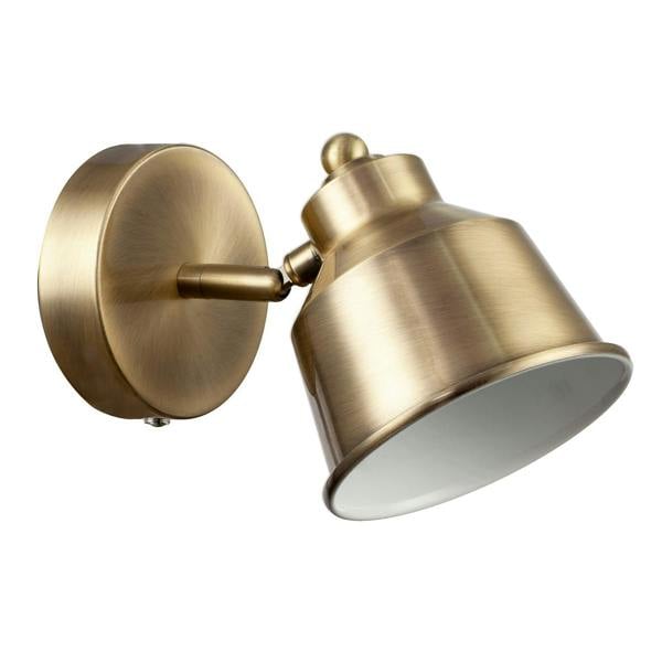 Modern Antique Brass Wireless Rechargeable Dimmable Spot Wall Light Image 1