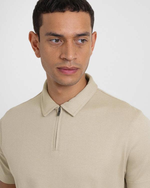 Steel & Jelly Hatton - Mini Geo Jacquard Polo Shirt