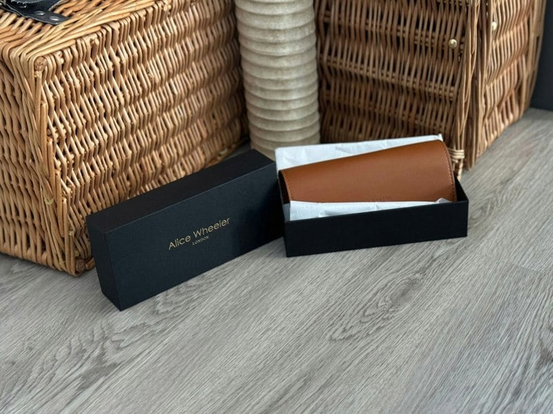 Alice Wheeler Rome Nappa Unisex Vegan Leather Glasses Case