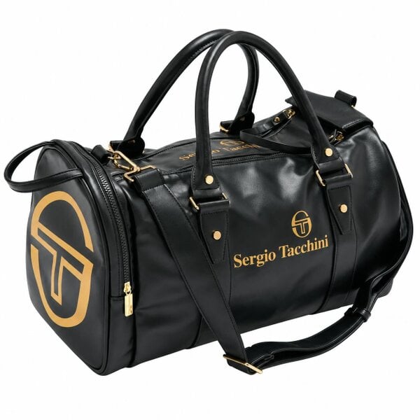 Sergio Tacchini Jorno Holdall Gym Bag Black/Gold