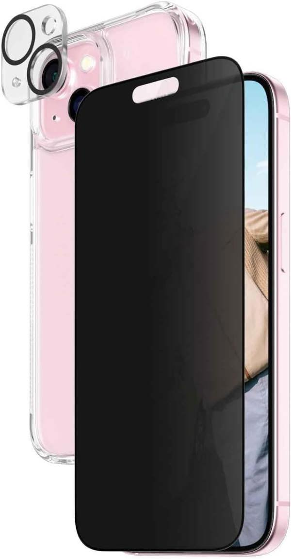 PanzerGlass Panzer Glass Privacy Powerful 3 in 1 Bundle Pack for iPhone 15 6.1" - B1172+P2809