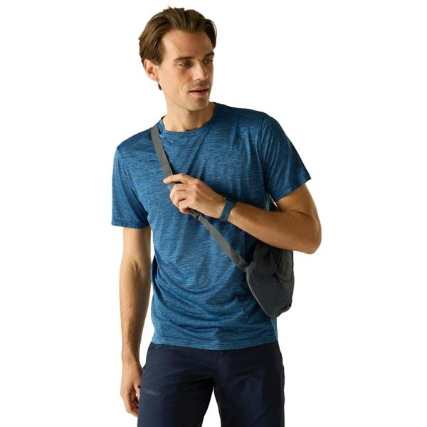 Regatta Mens Fingal Edition Marl T-Shirt - Olympian Blue/Navy - 