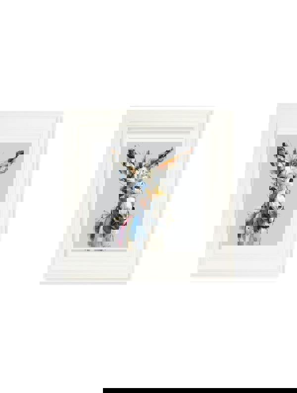 Exceptional Art Donkey Jack & Jennet Cosy Sketch - Cream Hurstwood square frame