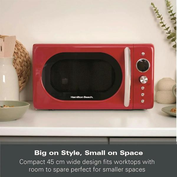 Hamilton Beach 20L Retro Red Microwave - Hamilton Beach UK